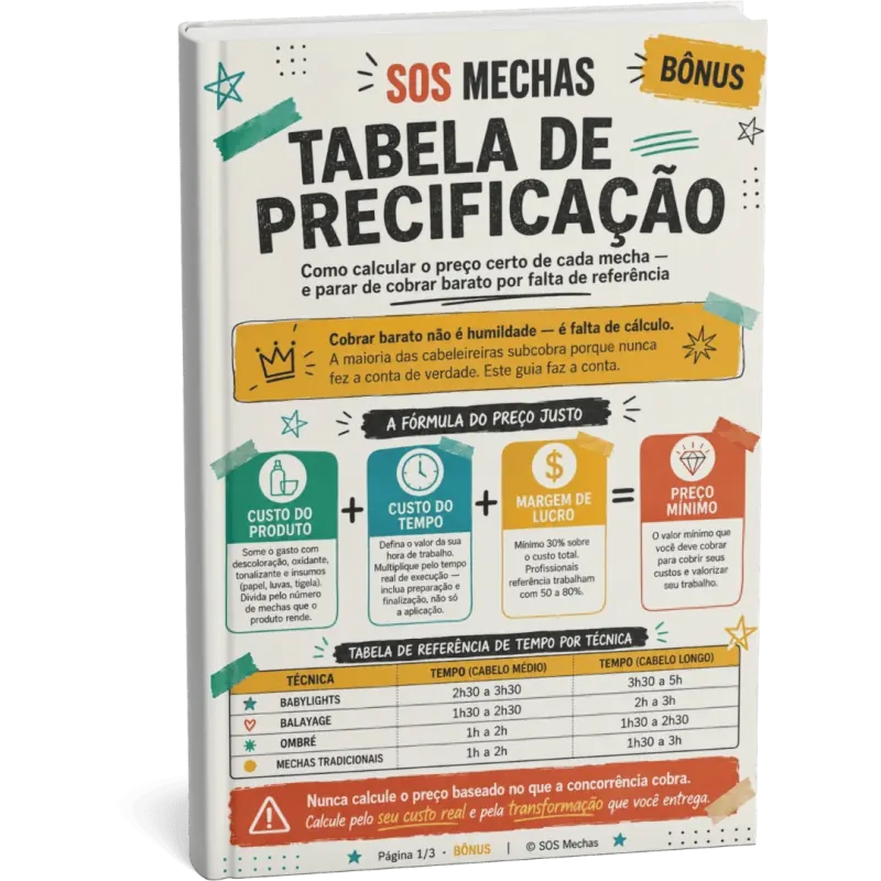Tabela de Precificação pra Mechas